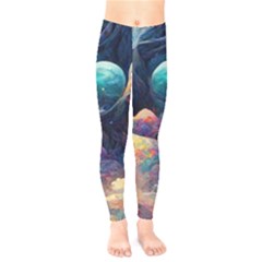 Quantum Physics Dreaming Lucid Kids  Classic Winter Leggings by Ravend