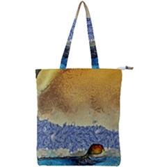 Abstract Painting Art Texture Double Zip Up Tote Bag by Ravend