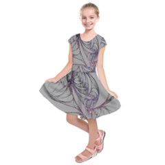 Abstract Background Watercolor Kids  Short Sleeve Dress by Ravend