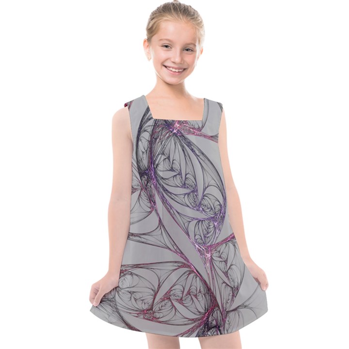 Abstract Background Watercolor Kids  Cross Back Dress