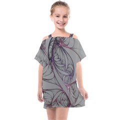 Abstract Background Watercolor Kids  One Piece Chiffon Dress by Ravend