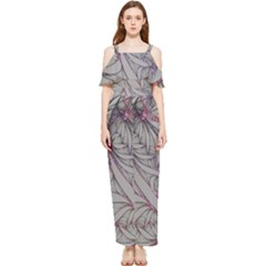 Abstract Background Watercolor Draped Sleeveless Chiffon Jumpsuit by Ravend