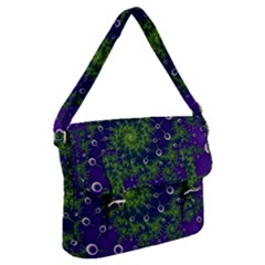 Fractal Spiral Abstract Background Buckle Messenger Bag by Ravend