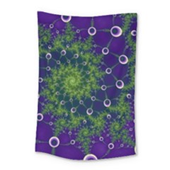 Fractal Spiral Abstract Background Small Tapestry