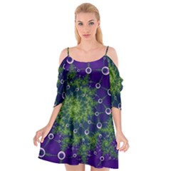 Fractal Spiral Abstract Background Cutout Spaghetti Strap Chiffon Dress by Ravend