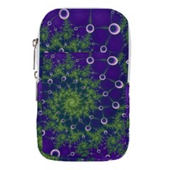 Fractal Spiral Abstract Background Waist Pouch (small) by Ravend