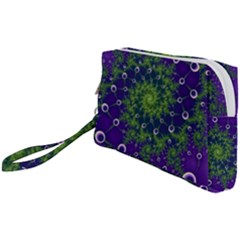 Fractal Spiral Abstract Background Wristlet Pouch Bag (small) by Ravend