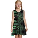 Art Pattern Abstract Design Kids  Sleeveless Tiered Mini Dress View1