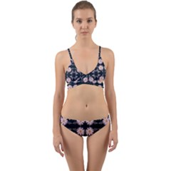 Flowers Daisies Spring Summer Wrap Around Bikini Set by Ravend