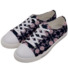 Flowers Daisies Spring Summer Men s Low Top Canvas Sneakers by Ravend