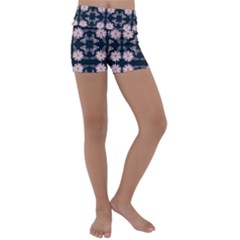 Flowers Daisies Spring Summer Kids  Lightweight Velour Yoga Shorts by Ravend