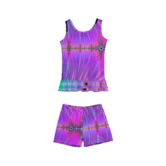 Fractal Fractals Abstract Art Kids  Boyleg Swimsuit by Ravend