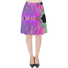 Fractal Fractals Abstract Art Velvet High Waist Skirt by Ravend