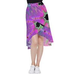 Fractal Fractals Abstract Art Frill Hi Low Chiffon Skirt by Ravend