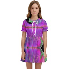 Fractal Fractals Abstract Art Kids  Sweet Collar Dress by Ravend