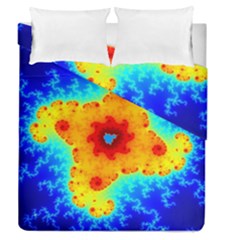 Fractal Starfish Mandelbrot Blue Duvet Cover Double Side (queen Size) by Ravend