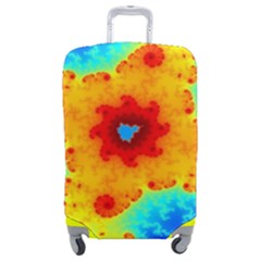 Fractal Starfish Mandelbrot Blue Luggage Cover (medium) by Ravend