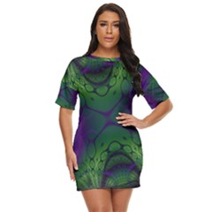 Fractal Abstract Art Pattern Just Threw It On Dress by Ravend