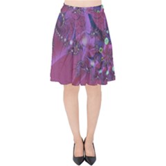 Fractal Math Abstract Abstract Art Velvet High Waist Skirt by Ravend