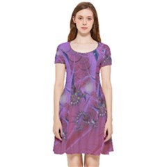 Fractal Math Abstract Abstract Art Inside Out Cap Sleeve Dress by Ravend