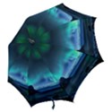 Green Aurora Lights-over Rocky Shore During Night Time Hook Handle Umbrellas (Large) View2