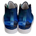 Green Aurora Lights-over Rocky Shore During Night Time Women s Hi-Top Skate Sneakers View4