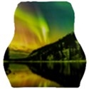 Scenic View Of Aurora Borealis Stretching Over A Lake At Night Car Seat Velour Cushion  View1