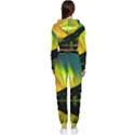 Scenic View Of Aurora Borealis Stretching Over A Lake At Night Cropped Zip Up Lounge Set View2