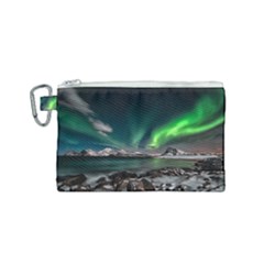 Aurora Borealis Photo Canvas Cosmetic Bag (small) by danenraven