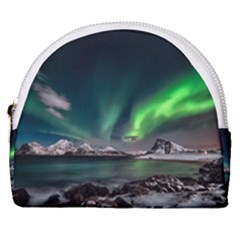 Aurora Borealis Photo Horseshoe Style Canvas Pouch by danenraven