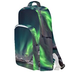 Aurora Borealis Photo Double Compartment Backpack by danenraven