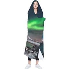 Aurora Borealis Photo Wearable Blanket by danenraven