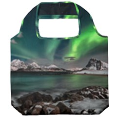 Aurora Borealis Photo Foldable Grocery Recycle Bag by danenraven