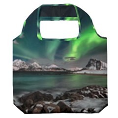 Aurora Borealis Photo Premium Foldable Grocery Recycle Bag by danenraven