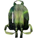 Aurora Borealis In Sky Over Forest Mini Full Print Backpack View2