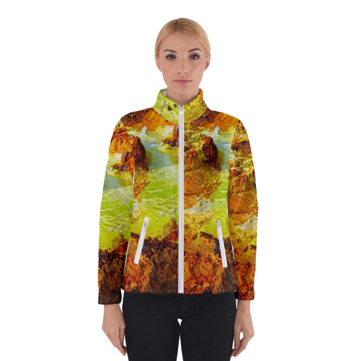 Lake Dallol In Danakil Depression Ethiopia Women s Bomber Jacket