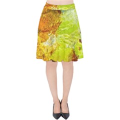 Lake Dallol In Danakil Depression Ethiopia Velvet High Waist Skirt by danenraven