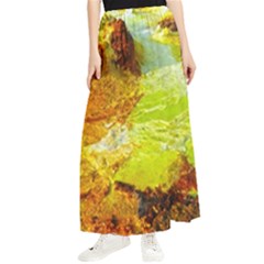 Lake Dallol In Danakil Depression Ethiopia Maxi Chiffon Skirt by danenraven