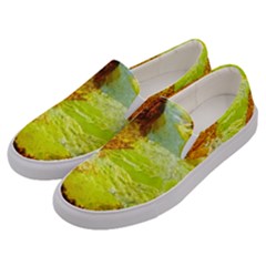 Lake Dallol In Danakil Depression Ethiopia Men s Canvas Slip Ons by danenraven