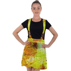 Lake Dallol In Danakil Depression Ethiopia Velvet Suspender Skater Skirt by danenraven