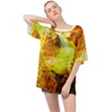 Lake Dallol In Danakil Depression Ethiopia Oversized Chiffon Top View1