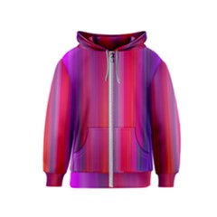 Multicolored Abstract Linear Print Kids  Zipper Hoodie by dflcprintsclothing