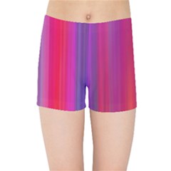 Multicolored Abstract Linear Print Kids  Sports Shorts by dflcprintsclothing