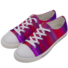 Multicolored Abstract Linear Print Men s Low Top Canvas Sneakers