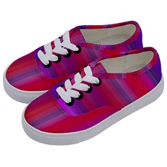 Multicolored Abstract Linear Print Kids  Classic Low Top Sneakers