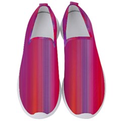 Multicolored Abstract Linear Print Men s Slip On Sneakers by dflcprintsclothing