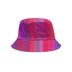 Multicolored Abstract Linear Print Bucket Hat (kids) by dflcprintsclothing