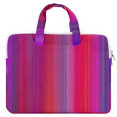 Multicolored Abstract Linear Print Macbook Pro 13  Double Pocket Laptop Bag