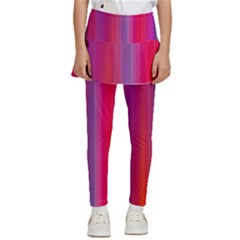 Multicolored Abstract Linear Print Kids  Skirted Pants by dflcprintsclothing