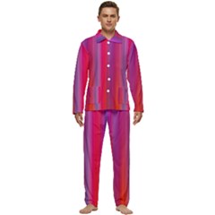 Multicolored Abstract Linear Print Men s Long Sleeve Velvet Pocket Pajamas Set by dflcprintsclothing